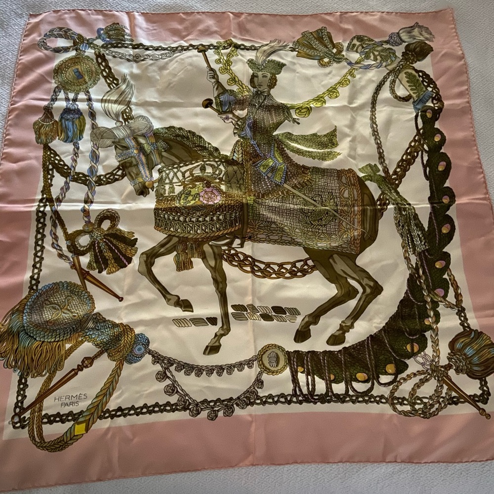Hermes vintage “Le Timbalier” scarf